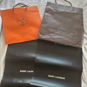 Yves Saint Laurent Black Shopping Bags